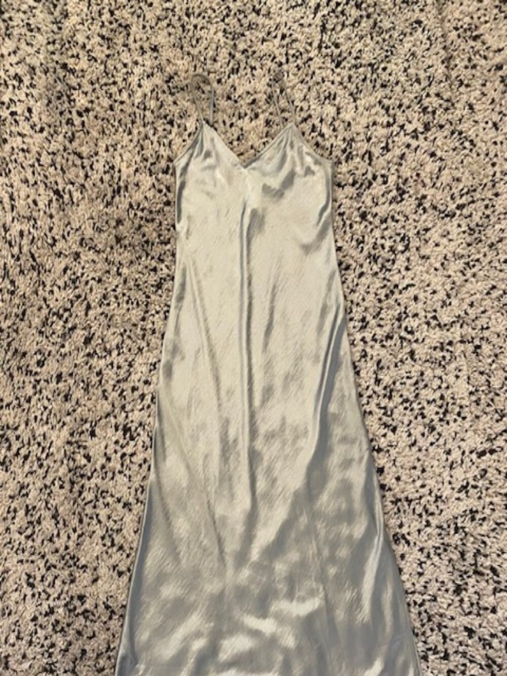 Gap Satin Slip Midi Dress XS petite Sage Green NWT - Picture 5 of 16